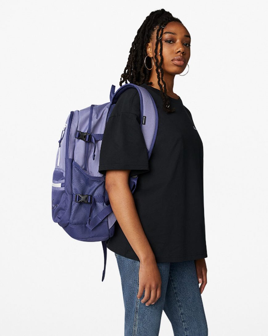 Mochilas Converse Em Linha Reta Edge Feminino Roxo | PT E00T9P8